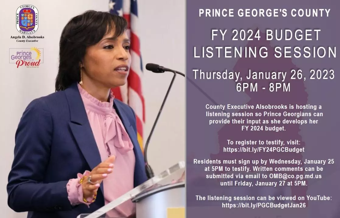 FY 2024 Budget Listening Session Prince County